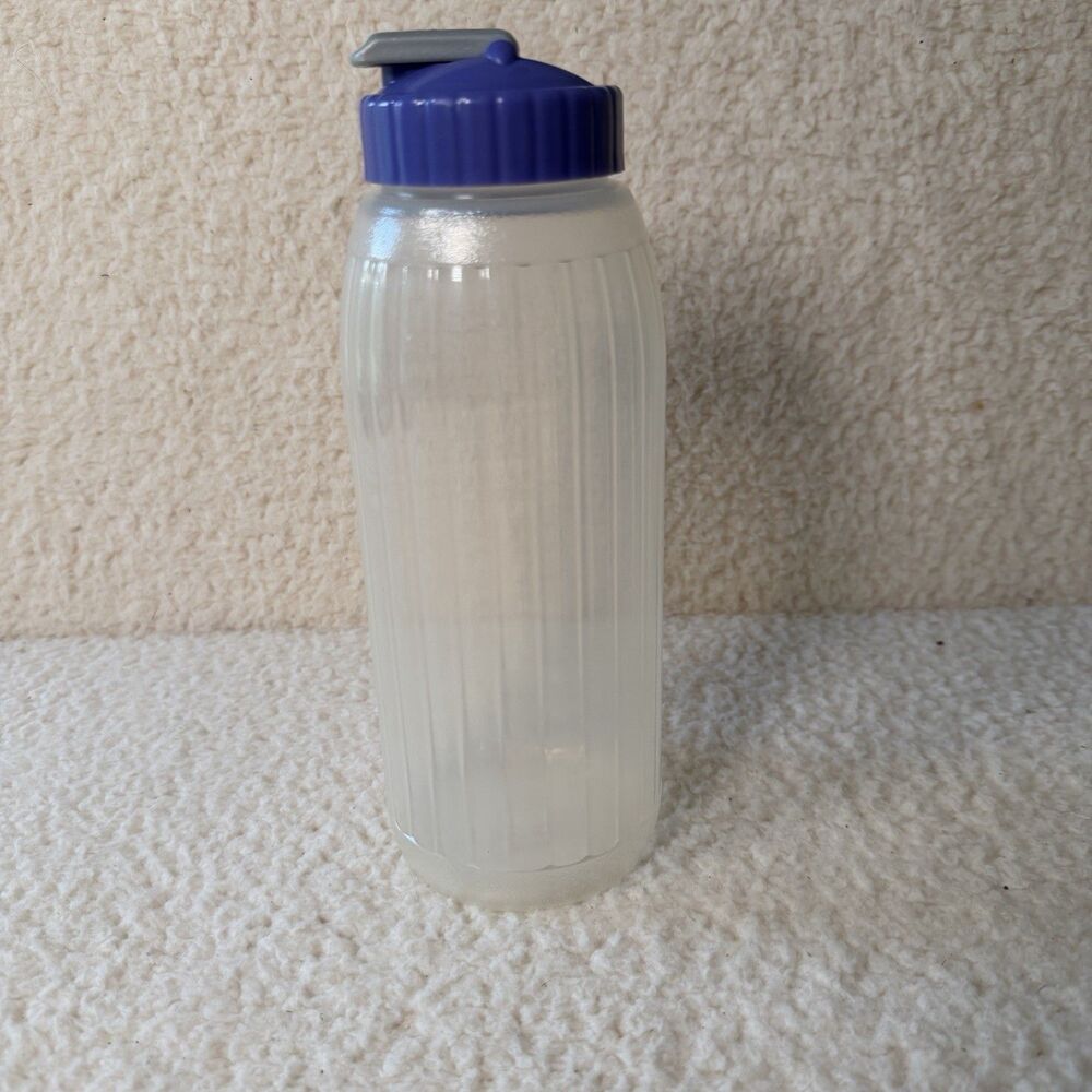 Rubbermaid 32 Oz Water Drink Container Bottle Flip Top Lid Blue